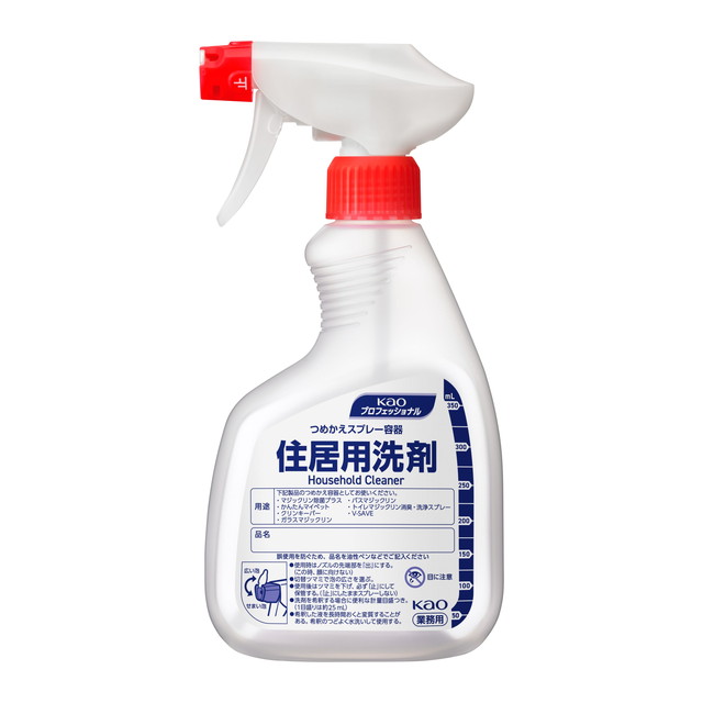 他サイト： 花王プロフェッショナル Kao 【空容器】 住居用洗剤 つめかえ用スプレー容器 業務用 容量400ML(490130104690の商品画像
