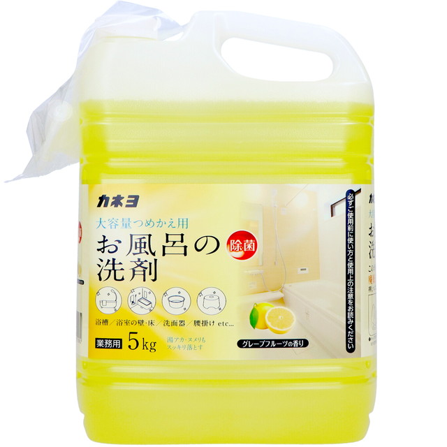 他サイト： カネヨ石鹸 おふろの洗剤 大容量つめかえ用 5kg 業務用の商品画像