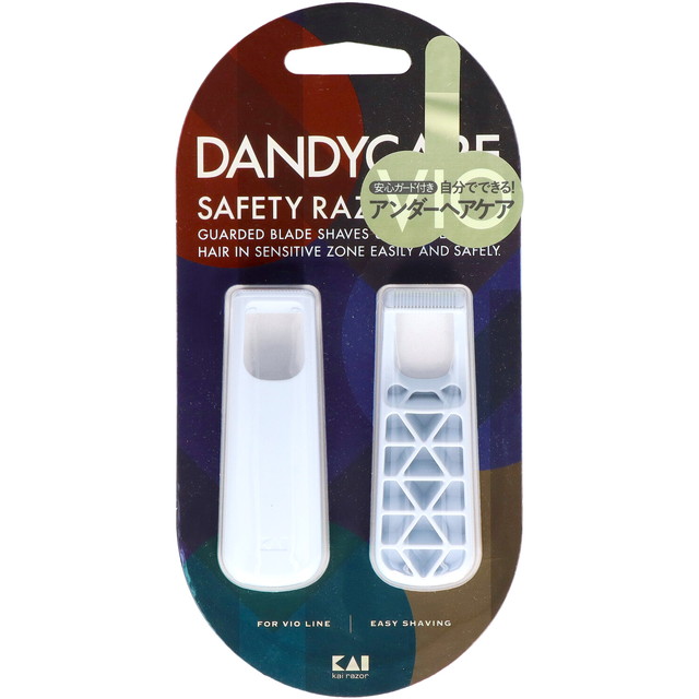 他サイト： 【送料込・まとめ買い×3個セット】貝印 000GA0079 DANDYCARE SAFETY RAZOR 2本入 アンダーヘアケの商品画像