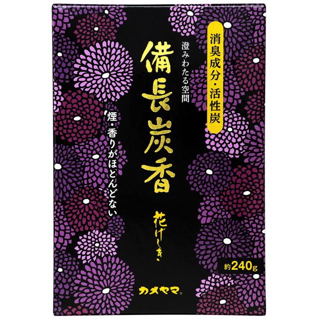 他サイト： カメヤマ 花げしき 備長炭 徳用大型240g ( 煙の少ない仏事用お線香 ) 長さ:約13.5cm 燃焼時間約25分 ( 490の商品画像