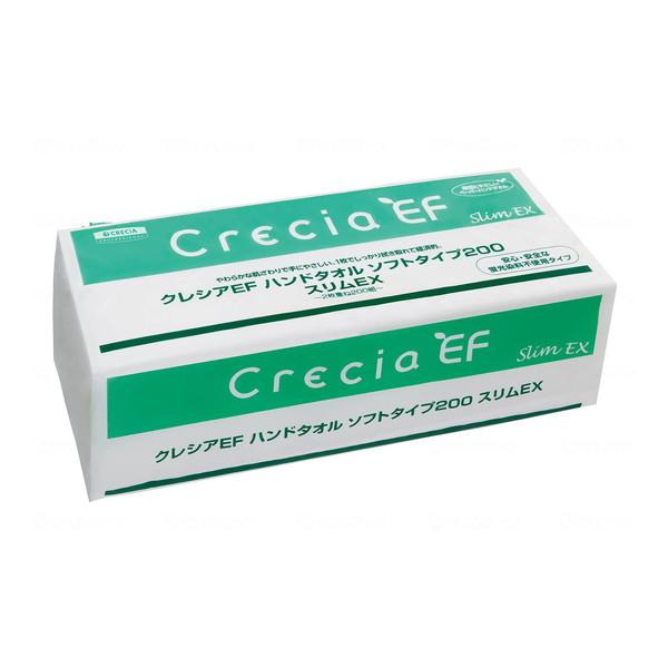 他サイト： 【送料込・まとめ買い×10個セット】日本製紙クレシア クレシアEF ハンドタオル ソフトタイプ200 スリムEX ペーパータオルの商品画像