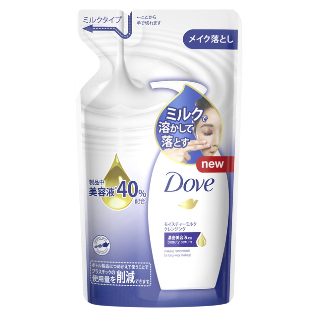 他サイト： ユニリーバ ダヴ モイスチャーミルク クレンジング つめかえ用 180ml (Dove 詰め替え)( 4902111736945の商品画像