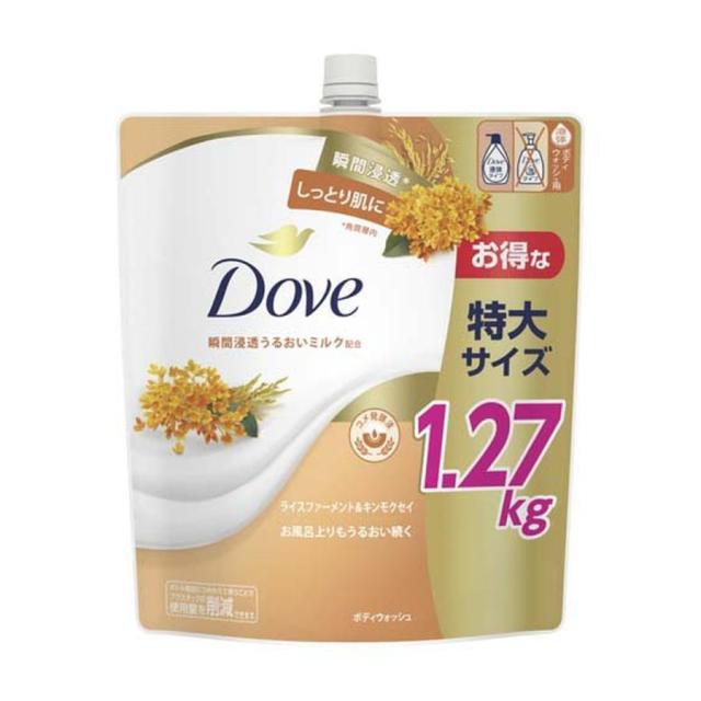 他サイト： ユニリーバ ダヴ Dove 液体 ボディウォッシュ ライスファーメント&キンモクセイ つめかえ用 特大サイズ 1270gの商品画像
