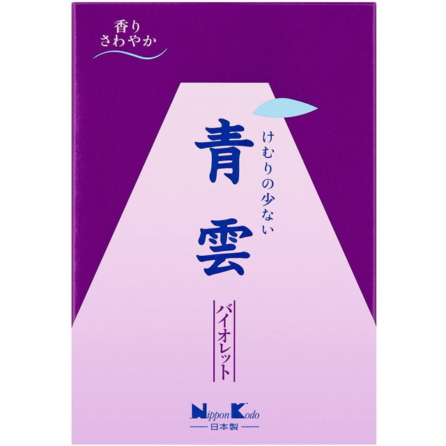 他サイト： 【メール便 送料込】日本香堂 青雲 バイオレット 徳用 大型 バラ詰 約275g 1個の商品画像
