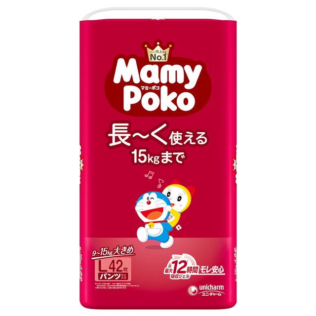 他サイト： 【送料込・まとめ買い×3個セット】ユニ・チャーム マミーポコパンツ L ドラえもん 42枚入 こども用紙おむつの商品画像