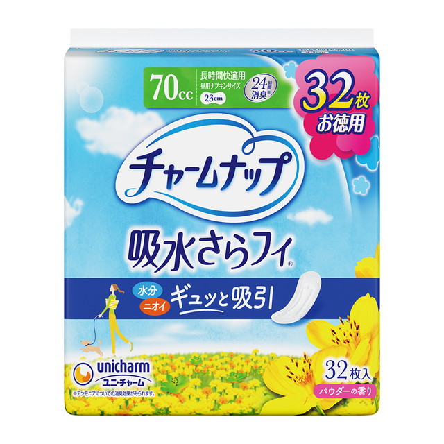 他サイト： ユニ・チャーム チャームナップ 吸水サラフィ 長時間快適用 32枚入の商品画像