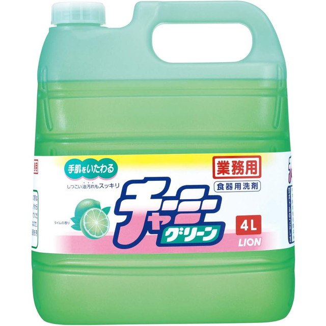 他サイト： 【業務用】ライオン 業務用サイズ チャーミーグリーン 4L 本体 手肌にやさしく油汚れに強い台所洗剤 ( 49033014746の商品画像