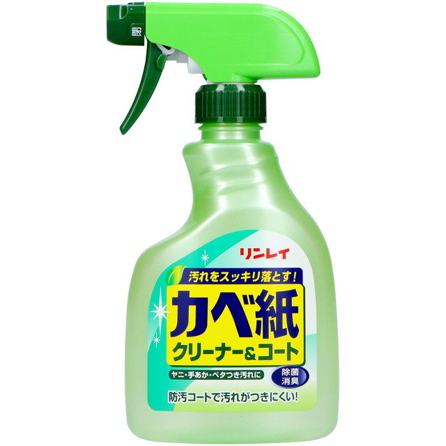 他サイト： リンレイ かべ紙クリーナー&コート 400ML 爽やかなハーブの香り ビニールかべ紙、スイッチまわり、照明器具の洗浄に ( 49の商品画像