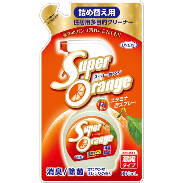 他サイト： UYEKI スーパーオレンジ 消臭 除菌 泡タイプN 詰替 360mlの商品画像