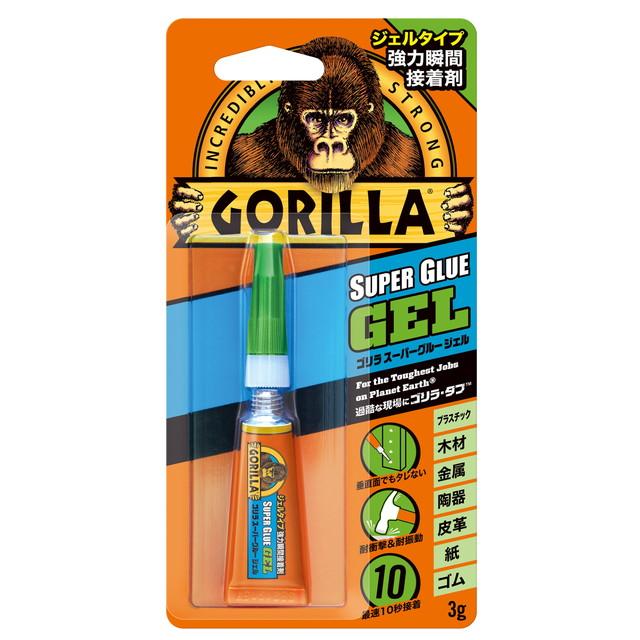 他サイト： 呉工業 KURE ゴリラ スーパーグルー ジェル 3g ジェルタイプ 強力瞬間接着剤(4972444017721)※パッケージ変の商品画像