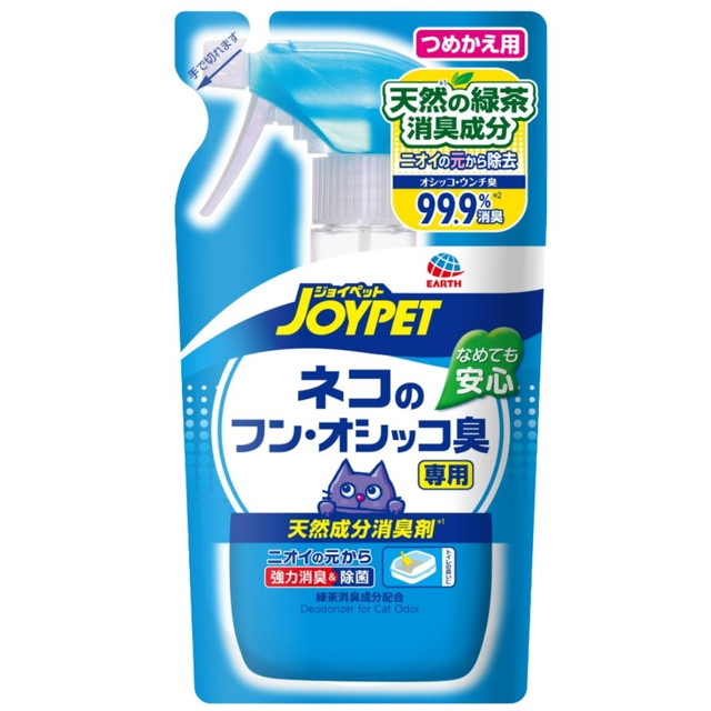 他サイト： ジョンソントレーディング ジョイペット 天然成分消臭剤 ネコのフン・オシッコ臭専用 詰替 240ml ( 49732930005の商品画像