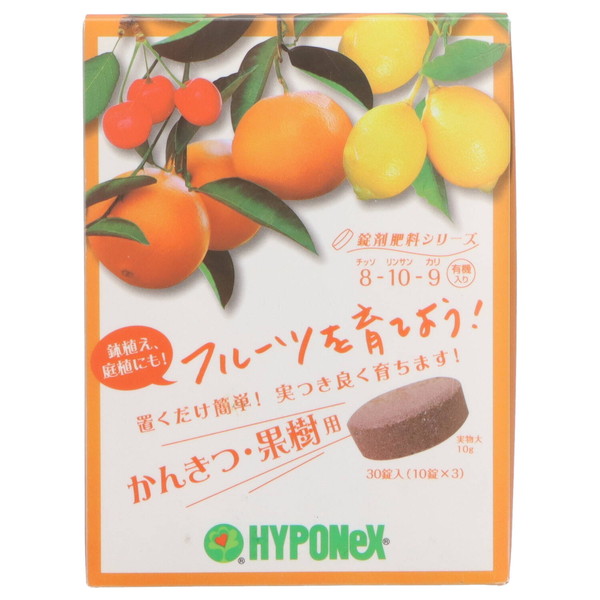 他サイト： ハイポネックス 錠剤肥料シリーズ かんきつ 果樹用 30錠入の商品画像