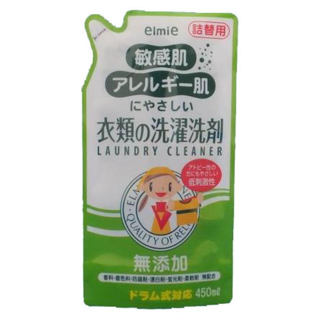 他サイト： 【送料込・まとめ買い×10個セット】コーセー エルミー 敏感肌・アレルギー肌にやさしい 衣類の洗濯洗剤 詰替用 450ml 洗濯の商品画像