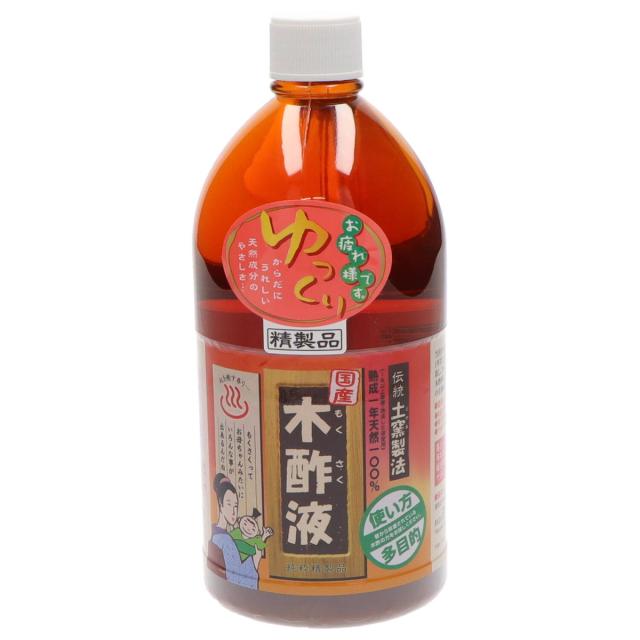 他サイト： 日本漢方研究所 純粋木酢液 1L 透明ボトル入りの商品画像