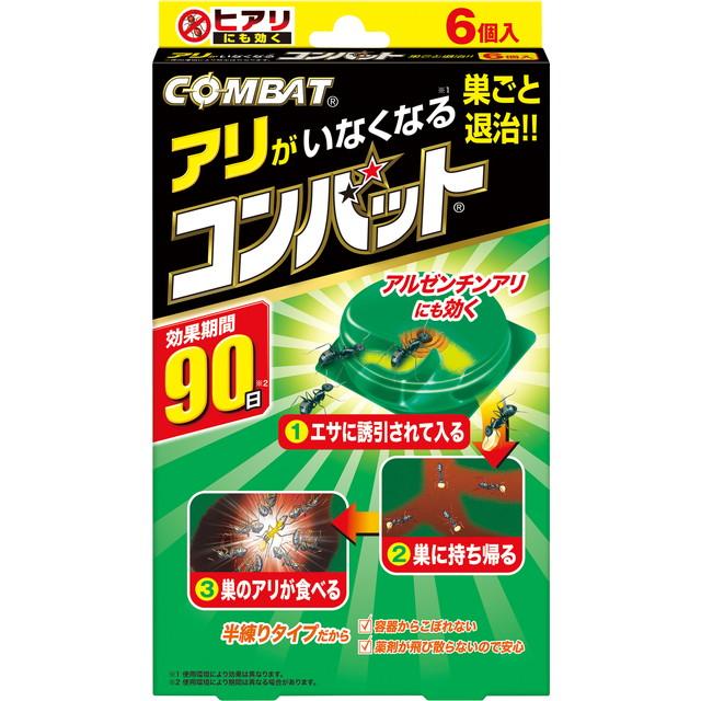 他サイト： 【送料込・まとめ買い×10個セット】大日本除虫菊 キンチョー アリ用 コンバット 6個入の商品画像