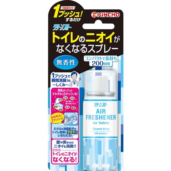 他サイト： 大日本除虫菊 KINCHO 1プッシュで瞬間消臭 トイレのニオイがなくなるスプレー トイレ用 消臭剤 200回分 無香性 45mの商品画像