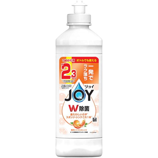 他サイト： P&G 除菌ジョイ コンパクト 贅沢シトラスオレンジの香り キャップ付き つめかえ用 300mL 食器用洗剤の商品画像