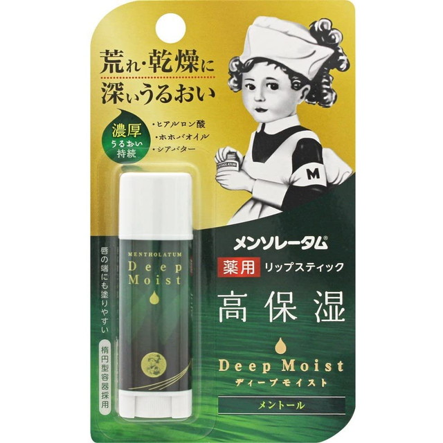 他サイト： ロート製薬 メンソレータム ディープモイスト メントール 4.5g 薬用リップスティック 医薬部外品  ( リップクリーム )(の商品画像