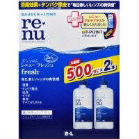 他サイト： ボシュロム renu レニュー フレッシュ 500ml×2本 [ボシュロムジャパン]の商品画像