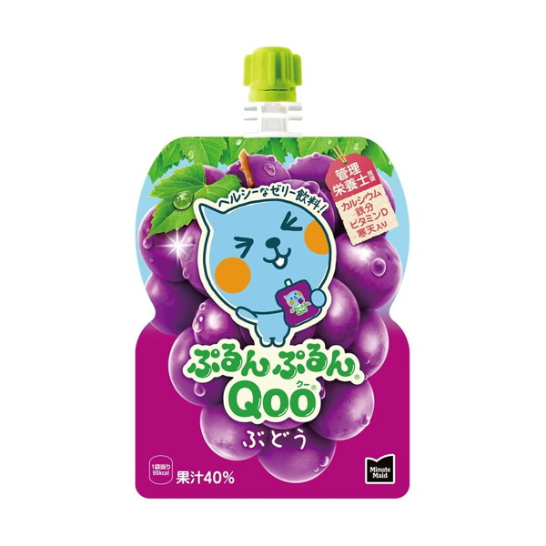 他サイト： 【1ケース】コカ・コーラ ミニッツメイド ぷるんぷるんQoo(クー) ぶどう味125gパウチ *30個の商品画像