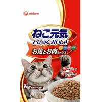 他サイト： ユニ・チャーム ねこ元気 おいしさバランス お魚とお肉ミックス 野菜・白身魚入り 1kg [ユニ・チャームペットケア]の商品画像
