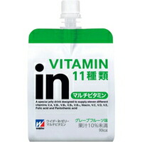 他サイト： ウイダーinゼリー マルチビタミン グレープフルーツ味 180g×6個[森永製菓]の商品画像