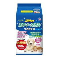 他サイト： ジョイペット ボディータオル ペット用 つめかえ用(100枚入)の商品画像