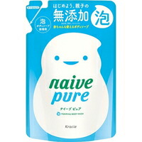 他サイト： ◆4個セット/ナイーブピュア 泡ボディソープ 詰替用(450mL)[ナイーブ]の商品画像