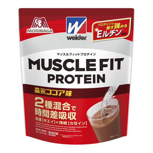他サイト： ウイダー マッスルフィットプロテイン ココア味 900g [森永製菓]の商品画像