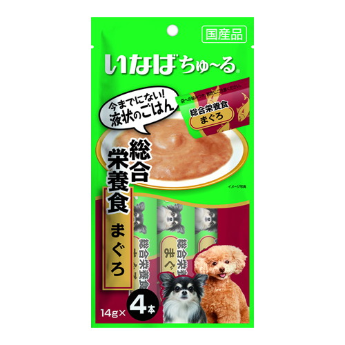 他サイト： ◆6個セット/【メール便送料無料】いなばペット 総合栄養食ちゅ〜るまぐろ 14g×4 [いなばペットフード]の商品画像