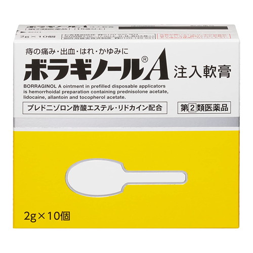 他サイト： 【第(2)類医薬品】天藤製薬 ボラギノールA注入軟膏 2g×10個 [ボラギノール]の商品画像