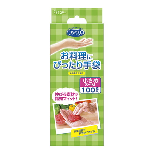 他サイト： ファミリー お料理にぴったり手袋 女性用 フリーサイズ キッチン 半透明(100枚入)の商品画像