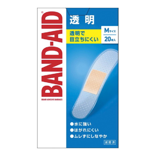 他サイト： 【メール便送料無料】バンドエイド 透明 Mサイズ 20枚 [Kenvue]の商品画像