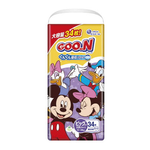 他サイト： グーン まっさらさら通気 パンツ BIGより大きいサイズ 34枚入 [グーン GOO.N]の商品画像