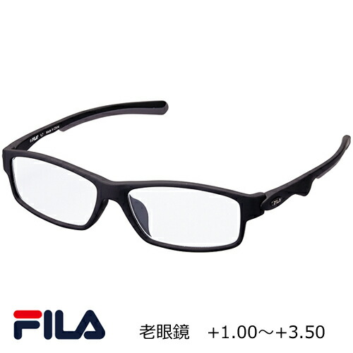 他サイト： シニアグラス 老眼鏡 リーディンググラス【FILA フィラ】ズレ防止ラバー付き 軽量 スポーティ テンプルストレート レディースの商品画像