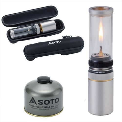 他サイト： SOTO Hinoto (ひのと) スターター セット (収納ケース & ODガス缶 付き) (SOD-260) コンパクト キの商品画像