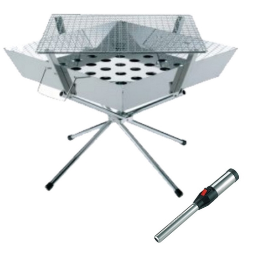 他サイト： ユニフレーム ファイアグリル & スティックターボ II (683040 & 632048) BBQコンロ (ラッピング不可)の商品画像