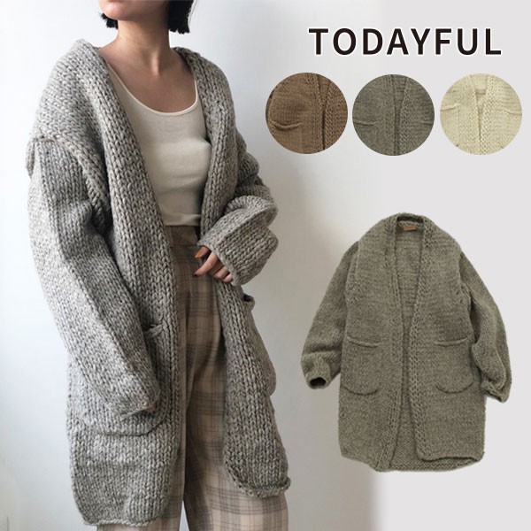 ☆新品☆TODAYFULハンドニットロングカーディガン - www.mazyarmir.com