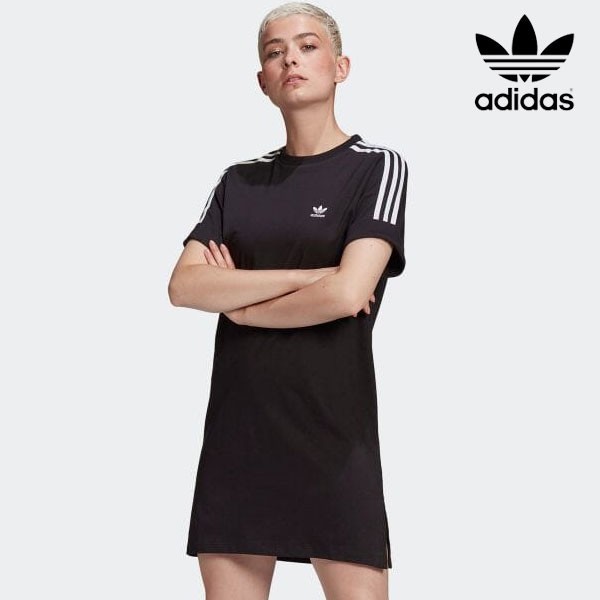 即納 アディダスオリジナルス Adidas Originals Tee Dress レディース Tシャツ ワンピース ミニワンピース 半袖 トレフォイルロゴ スの通販はau Pay マーケット ダブルハート Au Pay マーケット店