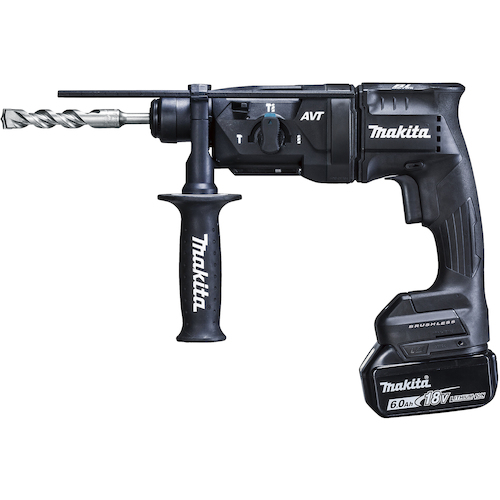 他サイト： マキタ 18V 充電式ハンマドリル 18mm (黒) SDSプラス (バッテリBL1860B(6.0Ah)×2本・充電器DC18の商品画像