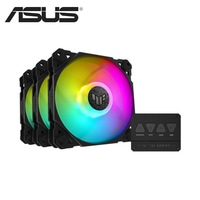 他サイト： ASUS|エイスース ARGB ケースファン TUF Gaming TF120 ARGB Fan 120mm 3個セット  TUの商品画像