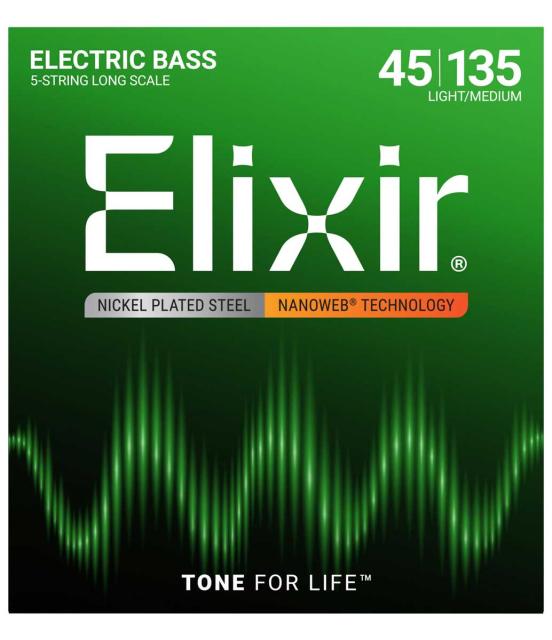 他サイト： エリクサー エレキベース弦(Light Medium Long Scale./045-.135) Elixir ELECTRICの商品画像