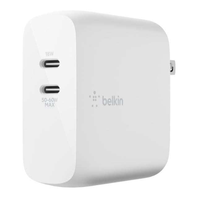 他サイト： BELKIN WCH003DQWH BOOST↑CHARGE USB-C 68W GaN充電器[WCH003DQWH] 返品種別の商品画像
