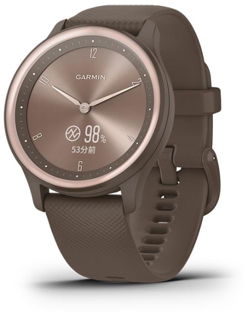 他サイト： ガーミン vivomove Sport Peach Gold / Cocoa スマートウォッチ 010-02566-42[010の商品画像