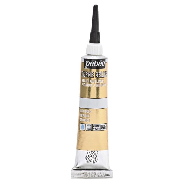 他サイト： ペベオ ヴィトラーユ アウトライナー 20ml リッチゴールド pebeo Cerne Relief glass paintinの商品画像