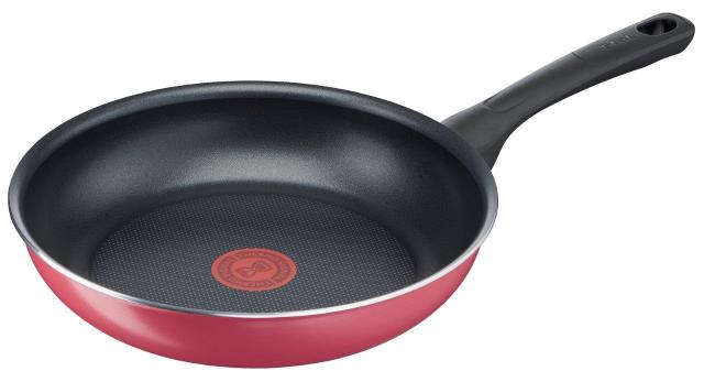 他サイト： ティファール B55905 【ガス火専用】フライパン 26cm クランベリーレッドT-FAL[B55905] 返品種別Aの商品画像