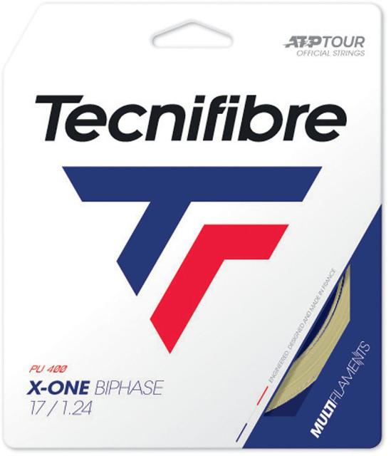 他サイト： Tecnifibre(テクニファイバー) 硬式テニス用ストリング X-ONE BIPHASE 1.18(ナチュラル・サイズ:12の商品画像