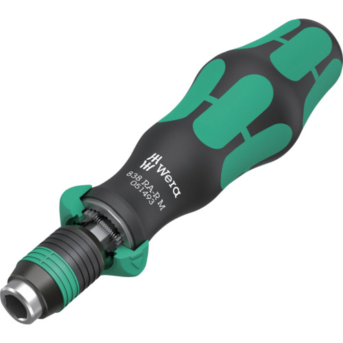 他サイト： Wera 51493 838 RA-R M ラチェット機能付き差替式ビットホルダー 6.35ミリ[051493WERA] 返品種の商品画像