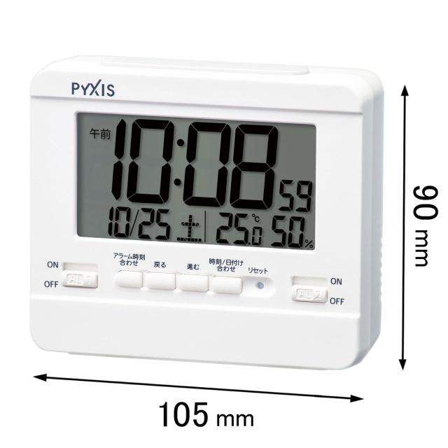 他サイト： セイコー 置き掛け兼用時計SEIKO デジタル目覚まし時計 NR-538-W[NR538W] 返品種別Aの商品画像