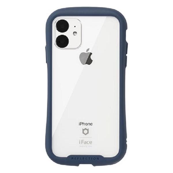 他サイト： Hamee 41-907375 iPhone 11用 IFACE REFLECTION 強化ガラス クリアケース(ネイビー)[4の商品画像